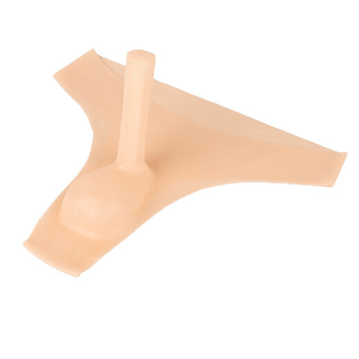 Men's Transparent Latex Underwear Sexy Belt Thong Men's Sexy Underwear Yiyang Pants Bag Flesh Color