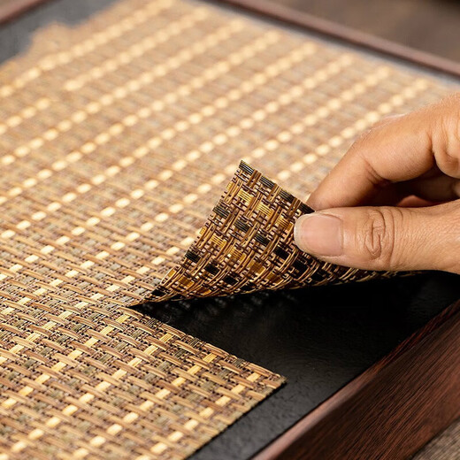 Tingda tea mat, tea set accessories, new Chinese tea towel, tea tablecloth, teapot mat, tea table mat, special mat for tea table, stylish yellow tea mat, large size 30*45cm, can be cut freely