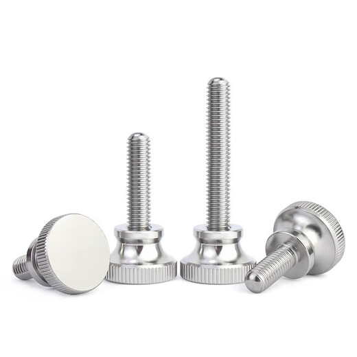 Jinchao 304 stainless steel high head knurled hand screw bolt screw slingshot hand screw screw M3M4M5M6M8M10 M4*10 (5 pieces