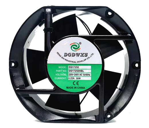 Electric freezer cabinet refrigeration motor distribution box welding fan 220V display fresh storage cabinet heat discharge axial flow fan DS12038 square
