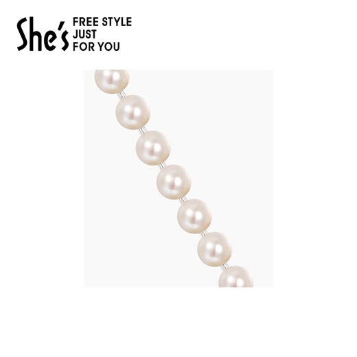 She s Qianzi fashionable and elegant craftsmanship pearl short necklace necklace light luxury high-end clavicle chain birthday gift for women necklace 6mmSPP8719277