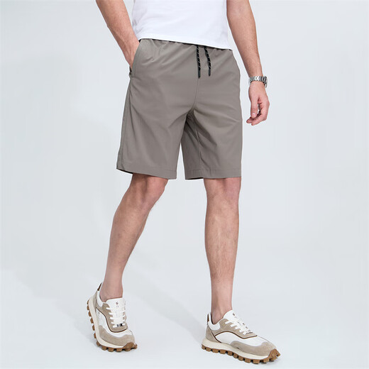 Danse avec le loup [Elastic à quatre côtés à quatre côtés] Commu au short masculin élastique décontracté et respirant 701 kaki 56 / xxl