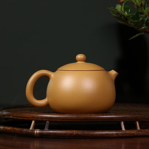 Hidden Pot World, Golden Section Mud, Yixing Xishi Purple Clay Teapot, Purely Handmade Small Capacity Single Teapot, Lanxin Xishi Teapot, Lanxin Xishi Teapot