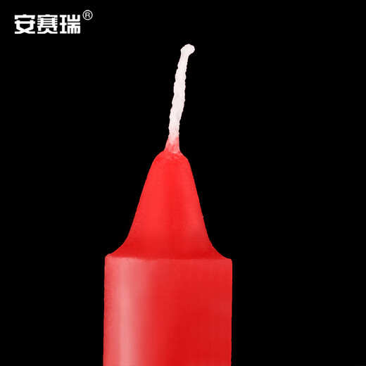 Ansery Candle Emergency Lighting Bold Daily Use Large Long Rod Red 10 Pack/Pack 2*20cm 28034
