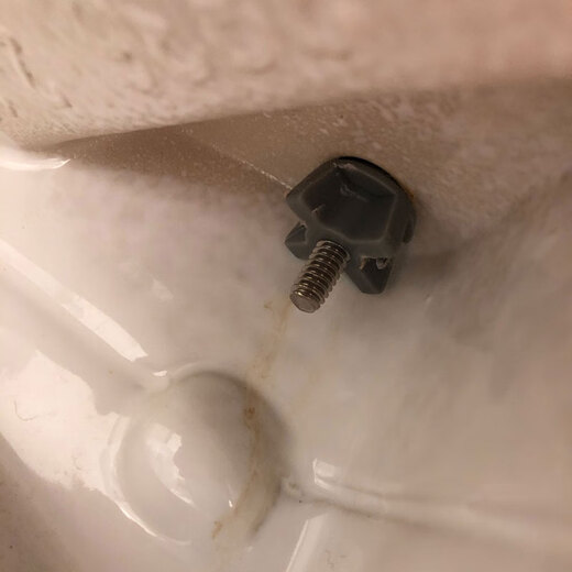 Koenvi adaptation Koener toilet cover installation screw cover plate fixing accessories expanding screw nut decorative cover damper black M1283 model 2 pieces