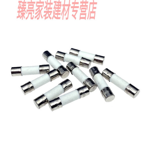 XMSJ陶瓷保险丝管F0.1A-F30A万用表/汽车行车记录仪/充气泵熔断器250V 6*30mm10个 F12250V