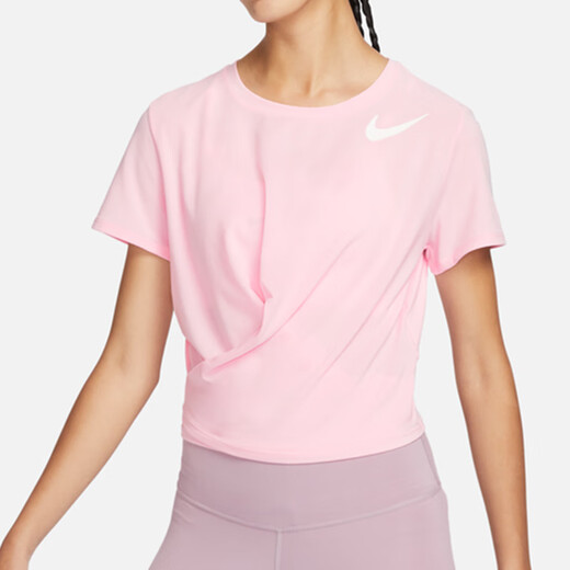 Nike (NIKE) Nike Women's round neck summer short sports casual comfortable breathable short-sleeved T-shirt FJ9871-690 FJ9871-690 L