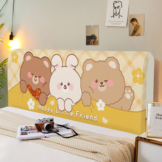 
CLCEY2025 new cartoon bed cover children's room renovation bed cover wooden board soft bag bed backrest universal detachable wash CTZ3527 Height 50-65*Length 120cm