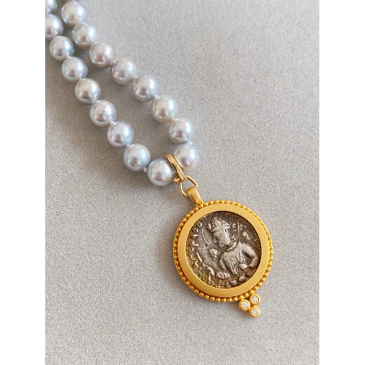 DR-FLVVS18k gold universal buckle plated all-match necklace pendant buckle up and down double opening buckle beads buckle head-gold