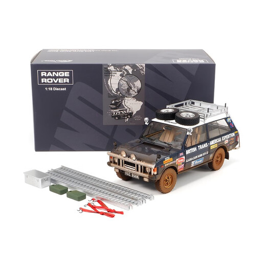Almost Real Range Rover Crossing Expedition Participation 1:18 Simulated Painted Car Model Ornament Commemorative Edition
