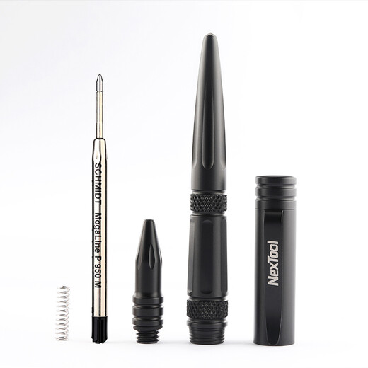 NexTool/NexTool Multifunctional tactical pen self-defense tool signature pen survival in the wild black