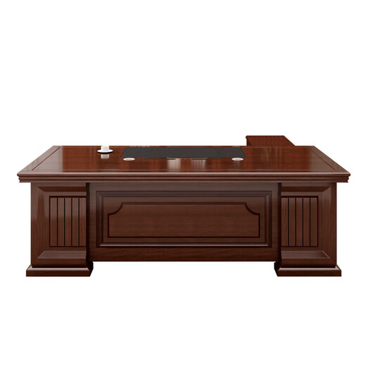 KESENGE boss desk, executive desk, simple modern executive desk, executive manager desk, office desk and chair combination 2.4m table + double side cabinets