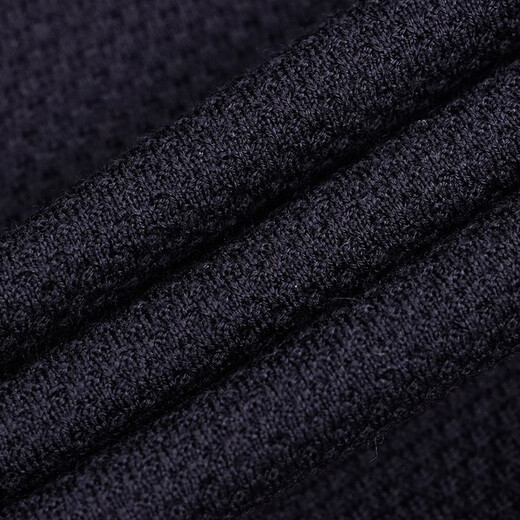 Blue Leopard (LAMPO) Light Travel Series Oriental simple luxury style men's long-sleeved sweater high lapel solid color versatile casual bottoming shirt dark blue XL (50)