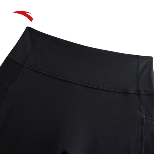 ANTA velvet tight trousers, women's autumn and winter new high-waisted tummy-tightening butt-lifting Pilates outer wear yoga pants sweatpants, basic black-1 XS (female 155)