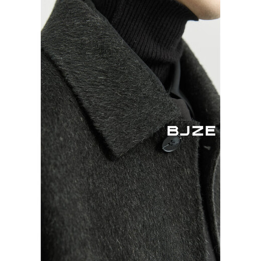 Earl Zoermaken Revers Yak Wolle Wolle doppelseitig Wollmantel Herrenmitte mit mittlerer Jacke 2024 Herbst und Winter neuer Stil P441877 Nacht Frost Grey S 165