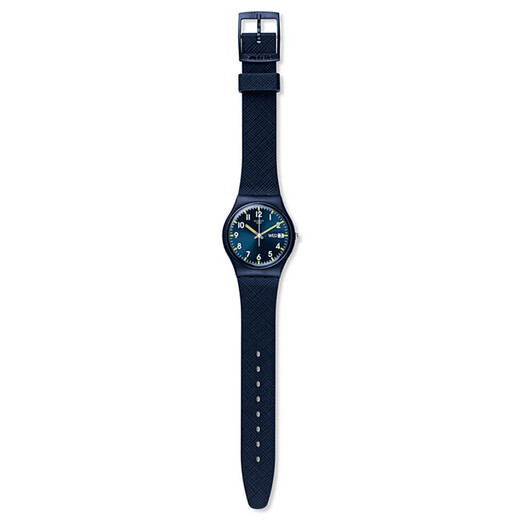 Swatch [Recommended for hot products] Swatch Swiss watch simple luminous student waterproof pointer quartz watch Gentleman blue 2.0 SO28N702
