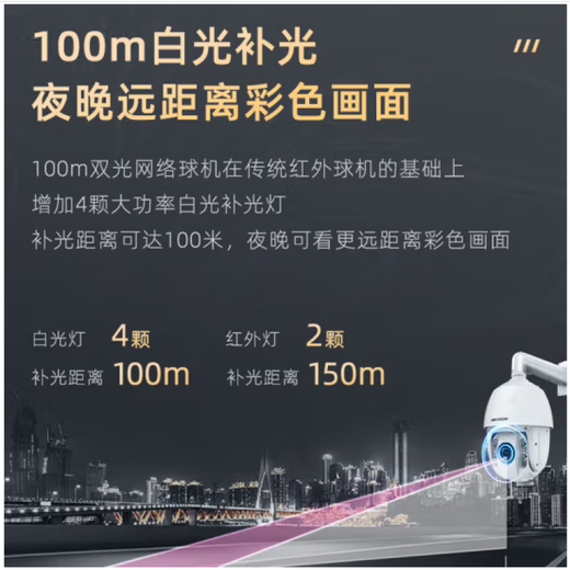 HIKVISION海康威视200万像素6寸变焦PTZ全彩监控球机DS-2DC6220/6223DW-D DS-2DC6223DW-D