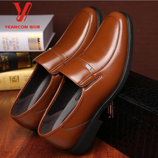 Yerkang Yierkang zapatos para hombres en otoño e invierno nuevos zapatos casuales para hombres cuero de cuero transpirable suave suela de mediana edad y anciana zapatos de papá negro - además de estilo de terciopelo - 6626 38 talla de zapato de cuero estándar