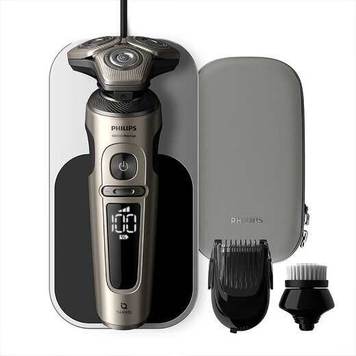
Philips PHILIPS electric shaver S9000 Shushi series whole machine imported from the Netherlands multi-functional shaver full body washing luxury SP9871 future technology water-sensing shaving