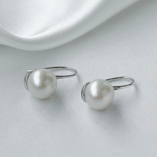 Queen of Pearls 10-11mm freshwater pearl earrings simple and versatile pearl earrings birthday gift for women