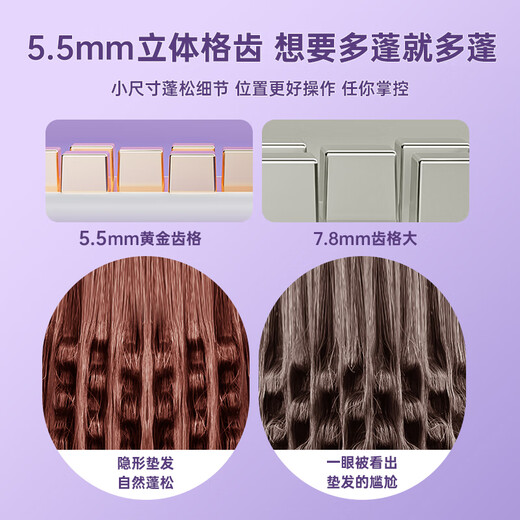 AUX mini corn perm splint fluffy hair root does not hurt the hair curling iron dormitory small portable corn silk hair salon hair fluffy artifact corn clips travel essentials