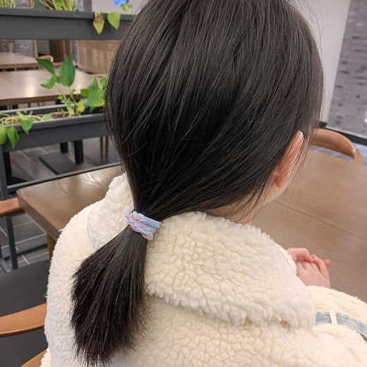 Beautiful Princess Little Ancestor Hairband Hair Accessory Korean Internet Celebrity Simple Versatile Boyfriend Hairband Bracelet Dual-Purpose Rubber Band Girl 1# Black 2 Pack