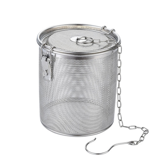 Leishton brine cage brine filter stainless steel brine basket brine bag filter bag aniseed filter seasoning ball seasoning box micropore 8X9cm (about 30-50 grams of material)