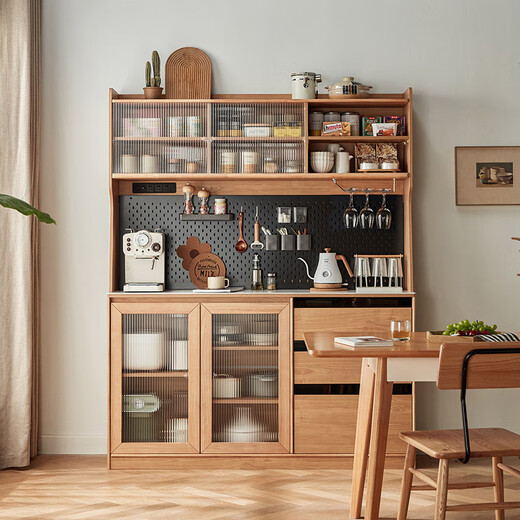 Lin's Home Dining Side Gabinete Nordic Log Gabinete de pared Gabinete de vinos Gabinete de té Cofre de gabinete Sala de estar Gabinete de almacenamiento OU6T