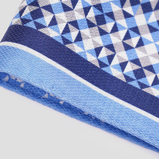 Blue Leopard (LAMPO) gift suit pocket scarf, formal business handkerchief, chest scarf, square scarf, hand scarf, blue plaid
