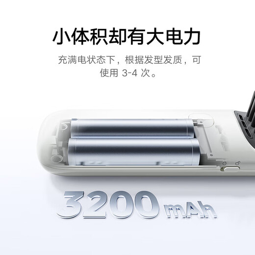 Xiaomi Mijia Cordless Hair Straightening Comb, Fluffy Straightening Curling Iron, Mini Portable Hair Styling Comb, Negative Ion Hair Care Straightening Comb, Girlfriend Gift Recommendation, White