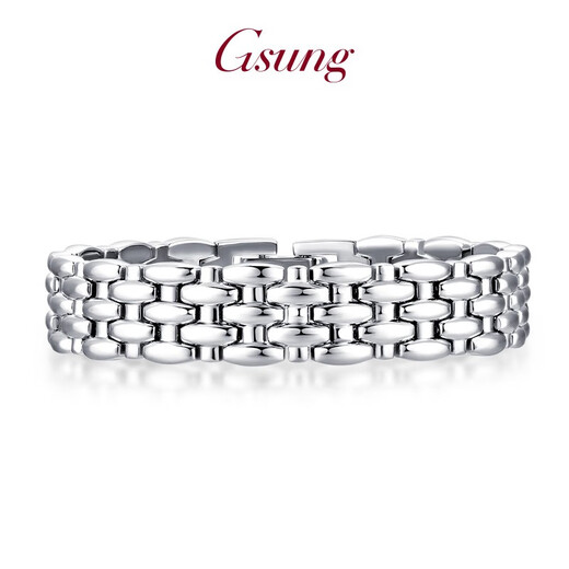 GsunGGSUNG platinum Pt950 bracelet men's and women's business boutique high-end generous full solid platinum watch chain priced by the gram