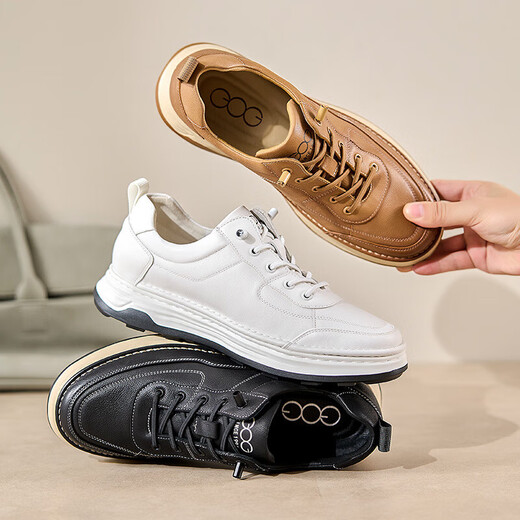Zapatos de altura de Gao GE GE GEA Chopes casuales retro para hombres String and Autumn Nuevos zapatos de cuero genuino para hombres invisibles zapatos de trabajo para mejorar la altura 5.5cm 0834912-2xa 39 (245 mm)