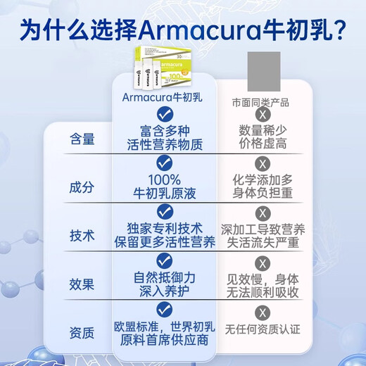armacura [3 box] German colostrum enhances immune lactoferrin immune protein postoperative nutrition in adult children