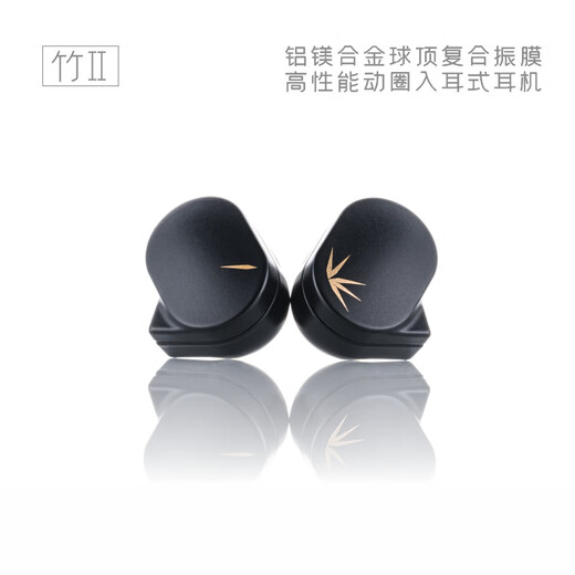 水月雨 竹II 入耳式动圈耳机可换线设计HIFI发烧高性能耳塞0.78双插针 竹2【3.5插口】