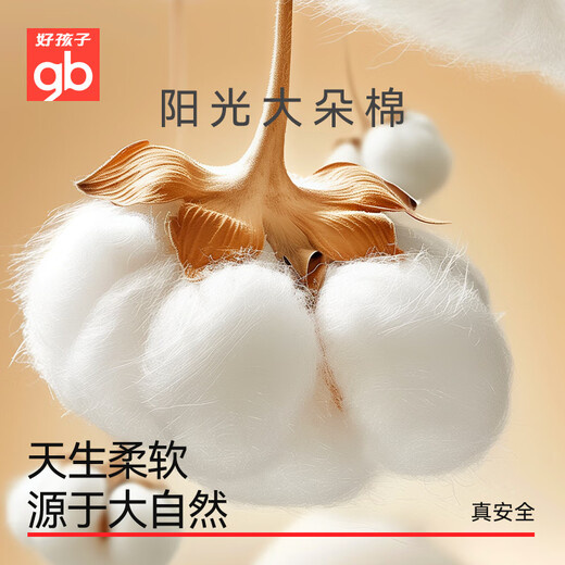 Goodbaby (gb) Girls Underwear Girls 5A Antibacterial Cotton Briefs Category A Baby Underwear 3 Pack-Original White