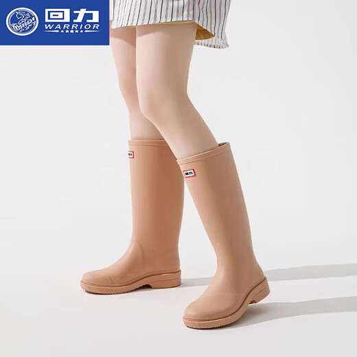 回力雨鞋女新款时尚户外中高筒防水雨靴水鞋防滑耐磨套鞋胶鞋 薄荷绿色 38