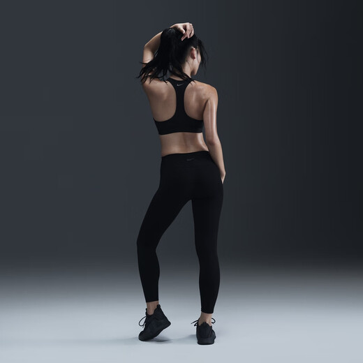 耐克（NIKE）ONE女子高腰速干紧身裤秋季运动裤针织休闲柔软HJ9196 010黑/黑 M