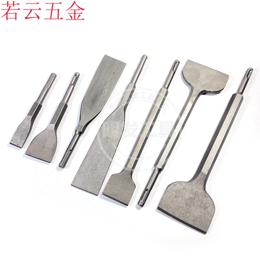 XMSJ钻头圆柄电锤冲击钻头 圆头尖扁加宽加长凿子两坑两槽sdsplus镐 圆柄精品小尖凿12170 十+一