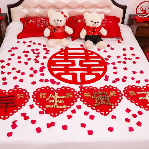 Wu Ji Rose Petals Wedding Hand Spreading Flowers Wedding Room Decoration Atmosphere Flowers Chinese Valentine's Day Confession Proposal Romantic Roses Tiffany Blue ~ 1000 pieces