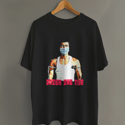 Iosn bruce lee dj the dj funt Bruce Lee Taekwondo Wing Chun Fist с короткими рукавами китайская одежда кунг-фу Мужчины черные-7373 Брюс Ли DJ L 170-175с/120-140JIN [JIN равен 0,5 кг]