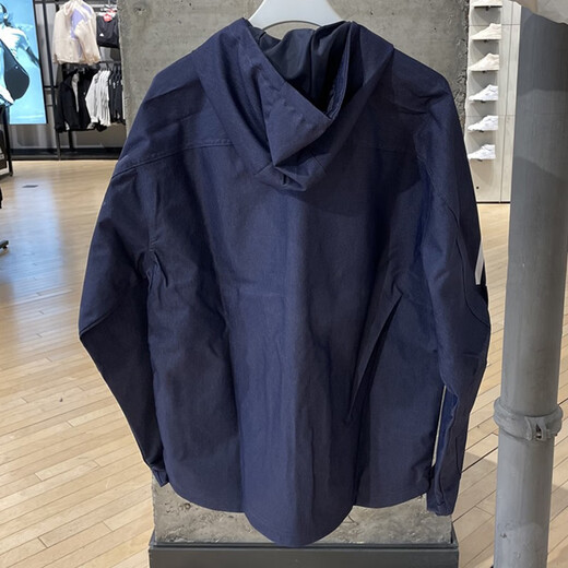 阿迪达斯 （adidas）外套男士夏季运动服梭织防风连帽休闲上衣夹克HE9905 HE9905蓝色 S