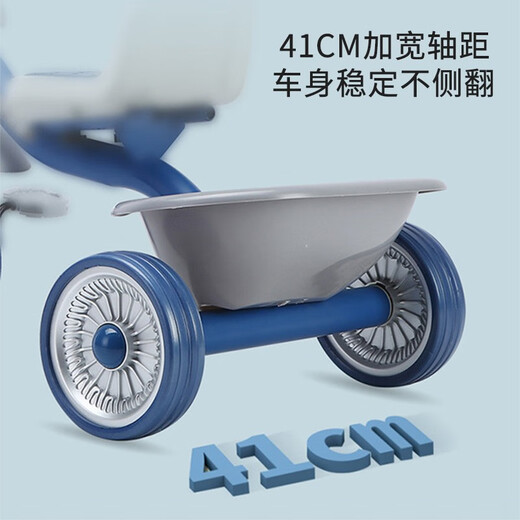 Babyjianle children's tricycle 2-6 years old baby tricycle bicycle anti-rollover children's bicycle with bucket red