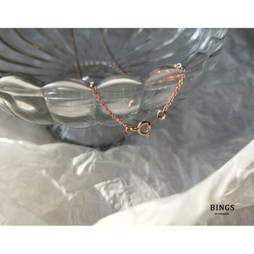 DL 1998 Fat Donglai same style 18k rose gold necklace, non-fading, hand-customized 18K rose gold ultra-fine plain chain O word 1.2 45cm (slightly fat clavicle chain)