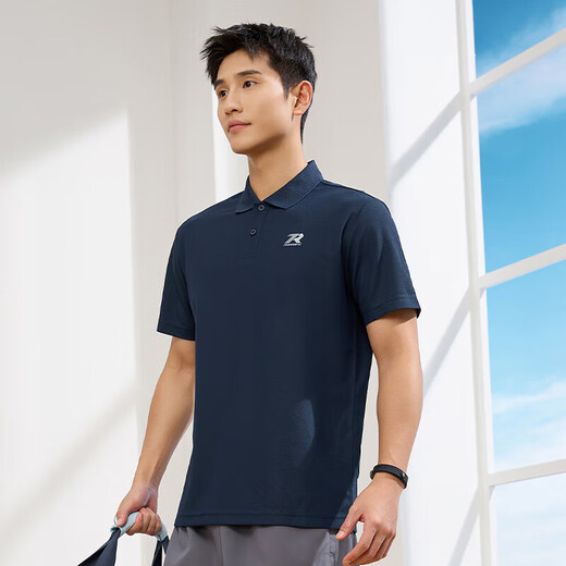 361 Short-sleeved men's t-shirt summer sportswear quick-drying clothing running fitness top polo shirt 652424122H-2