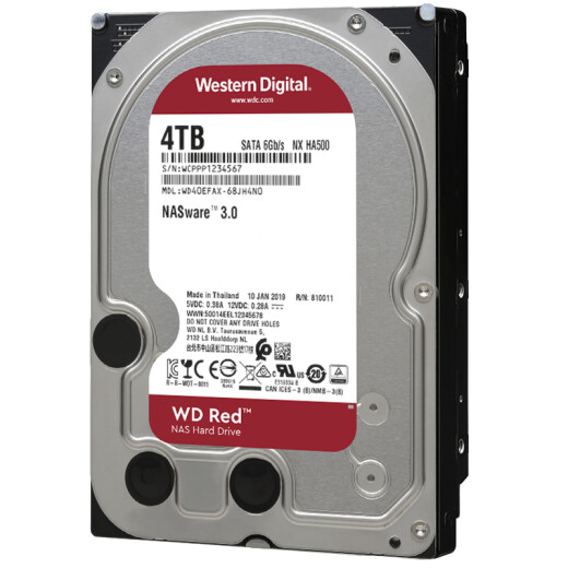 Western Digital NAS hard drive WDRed Western Digital Red Disk 4TB5400 to 256MBSATA (WD40EFAX)