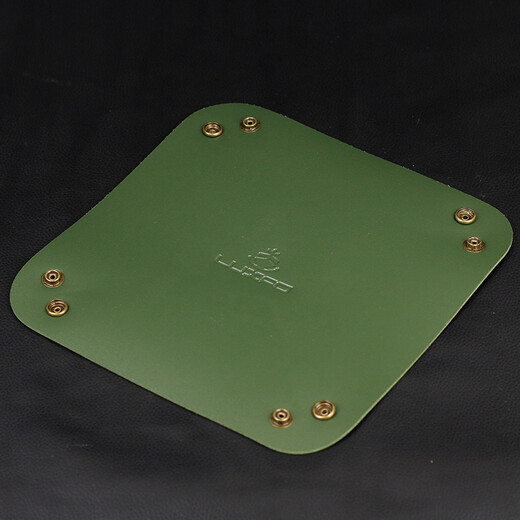 Luxfo Pipa de cuero respetuosa con el medio de cuero Despersionamiento de cigarrillos de cigarrillo de la bandeja de cigarrillo Almacenamiento LF-7011 Verde