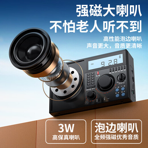 Newman T-6659 full-band radio for the elderly rechargeable mini audio portable walkman college entrance examination English listening level 4 and 6 player