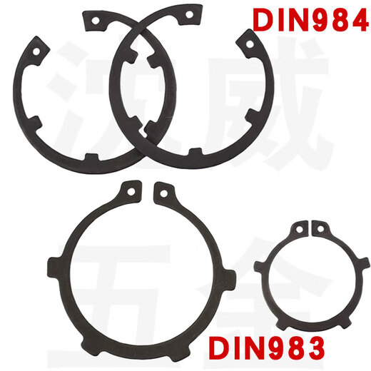 XMSJDIN983轴用/DIN984孔用带齿挡圈外凸耳/内凸耳卡C型卡簧卡环 DIN983轴用规格1860只