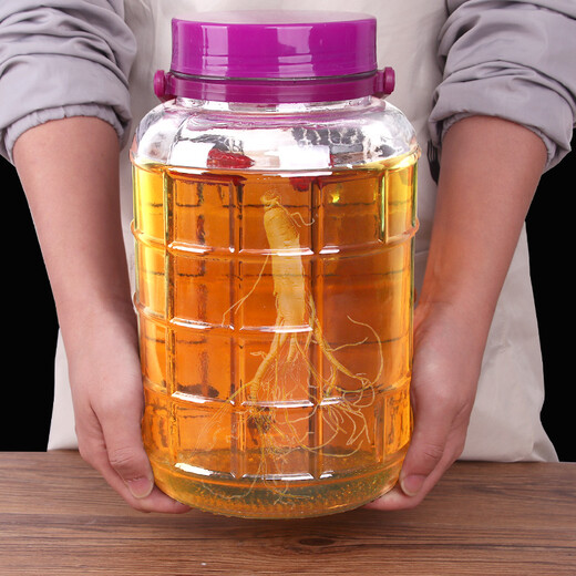 Extreme space glass jar, wine bottle, wine container, sealed jar, pickle jar, kimchi jar, liquor container, wine jar 10 Jin Jin equals 0.5 kg