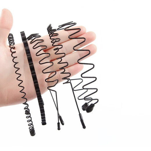 Haiyiduo Men's Hairband Men's Broken Hair Clip Invisible Back Head Oily Head Sports Headband Men's Wavy Summer Face Wash Short Hair Organizer Small Wave 1 Pack